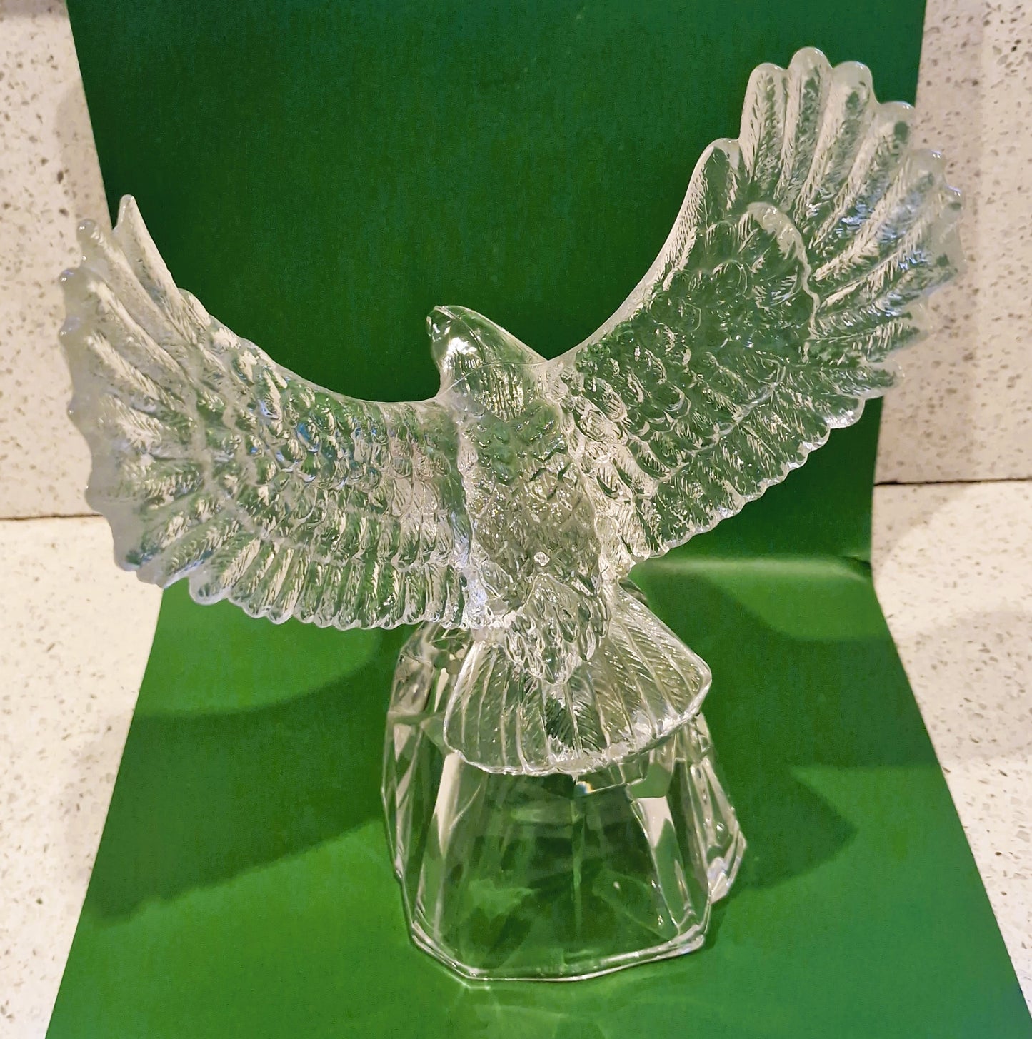 Vintage Eagle Ornament, RCR Crystal, Glass, Excellent Condition, EAGLE Ornament
