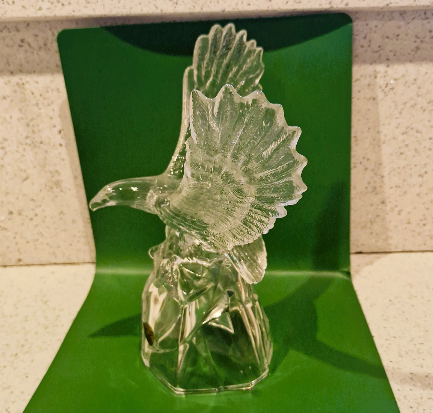 Vintage Eagle Ornament, RCR Crystal, Glass, Excellent Condition, EAGLE Ornament