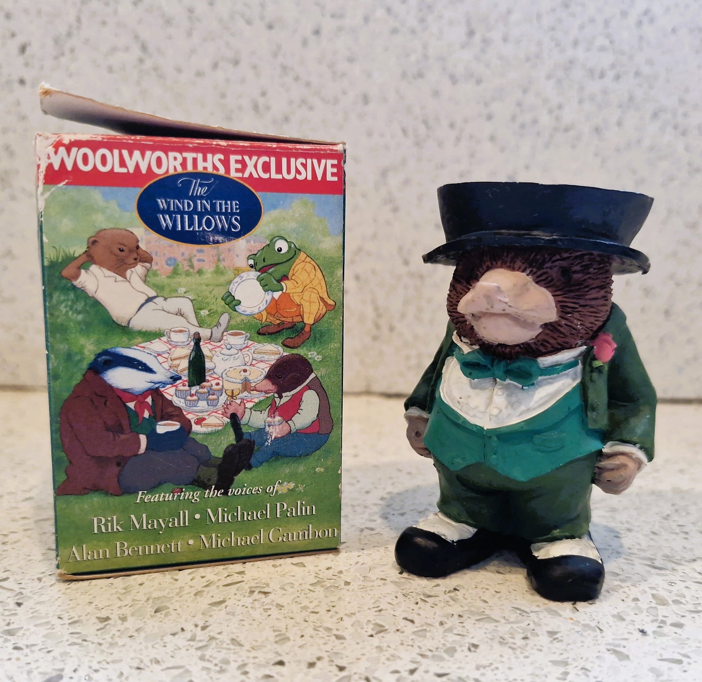 Vintage Wind in the Willows Egg Cup, MOLE, 'Mr Mole, Boxed, Woolworths