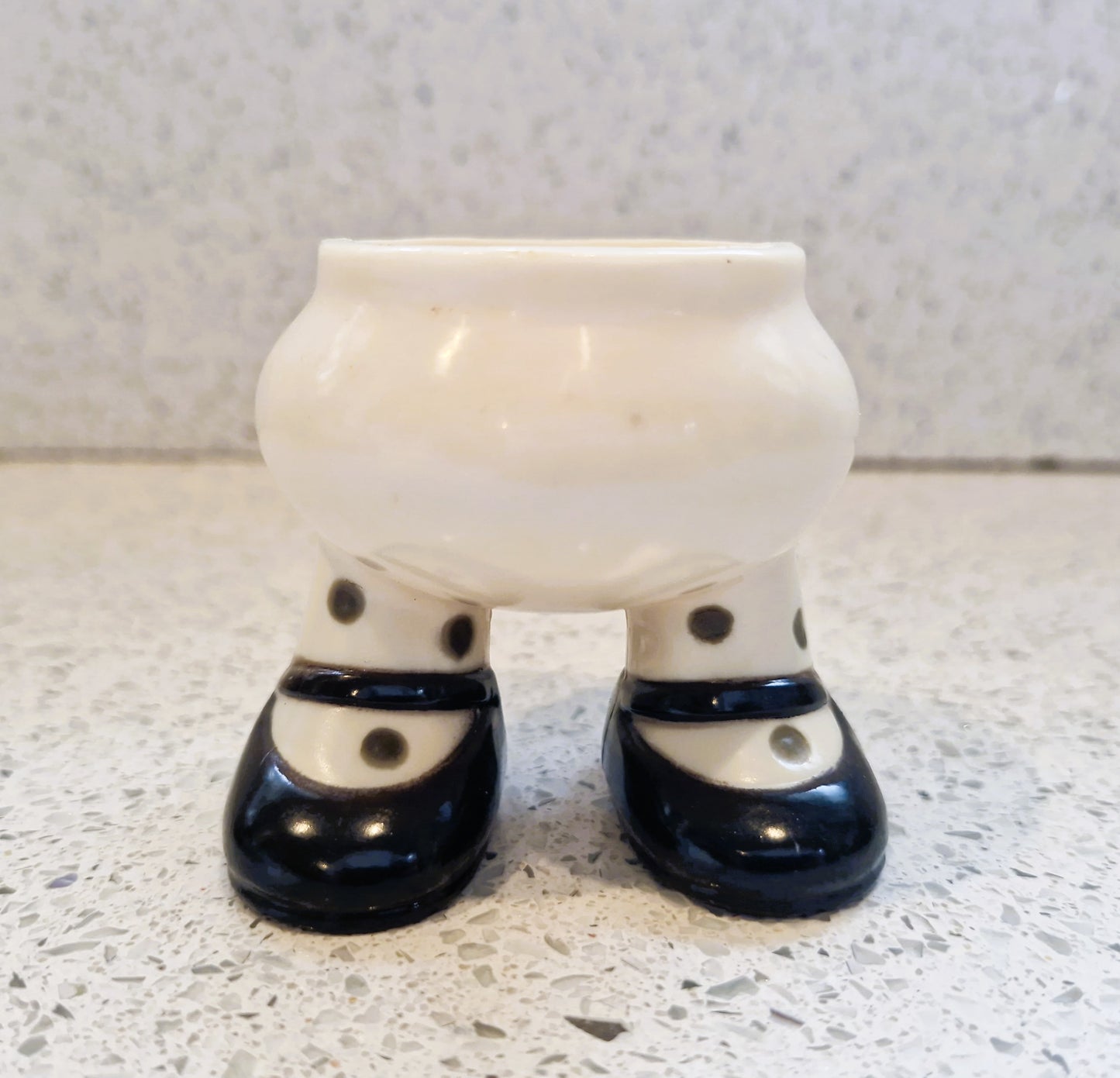 Vintage Eggs on Legs Egg cup, Walking Egg cup, MCM, Bakerlite