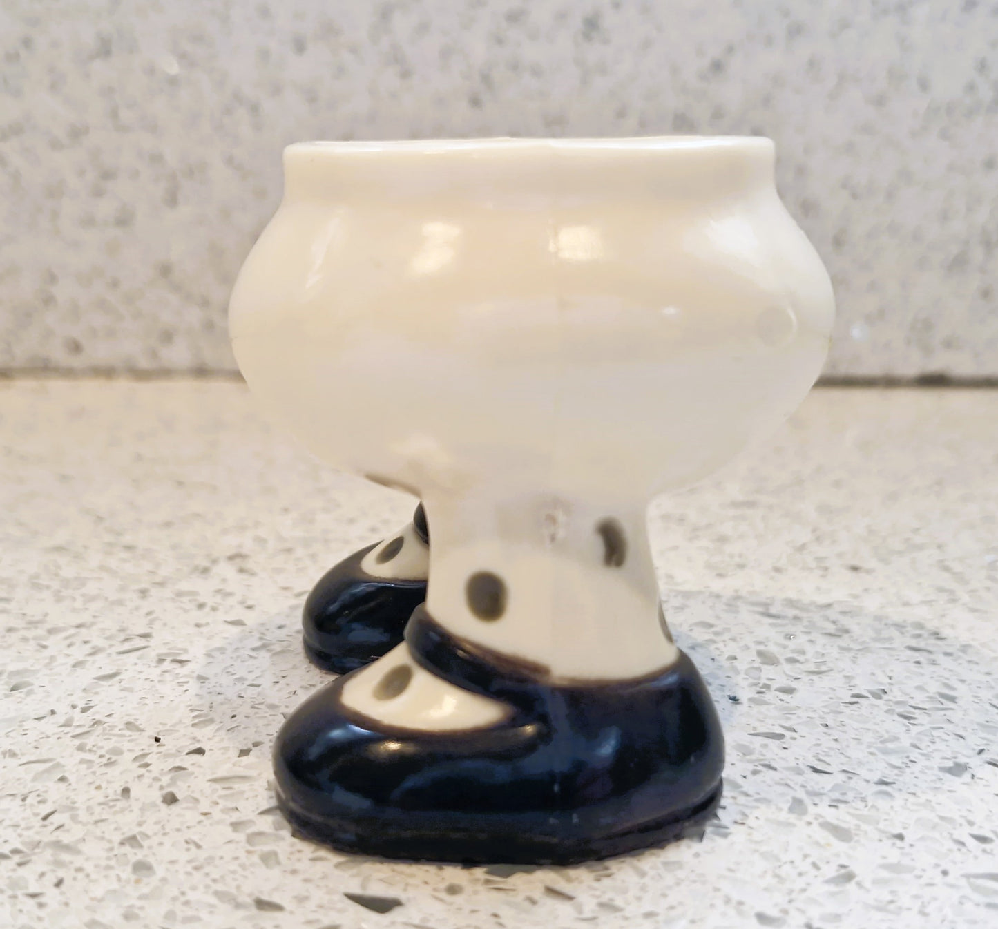 Vintage Eggs on Legs Egg cup, Walking Egg cup, MCM, Bakerlite