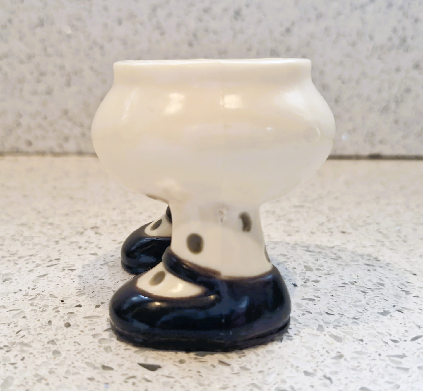 Vintage Eggs on Legs Egg cup, Walking Egg cup, MCM, Bakerlite