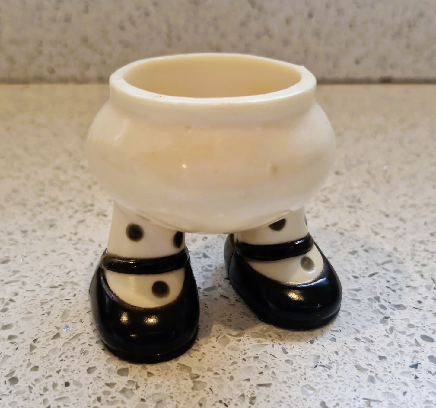 Vintage Eggs on Legs Egg cup, Walking Egg cup, MCM, Bakerlite