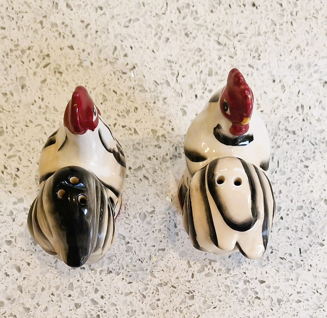 Cat Salt and Pepper Shakers: Novelty Kitchenware, 1980s Ceramic