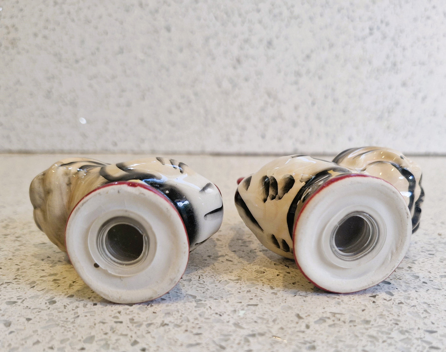 Cat Salt and Pepper Shakers: Novelty Kitchenware, 1980s Ceramic