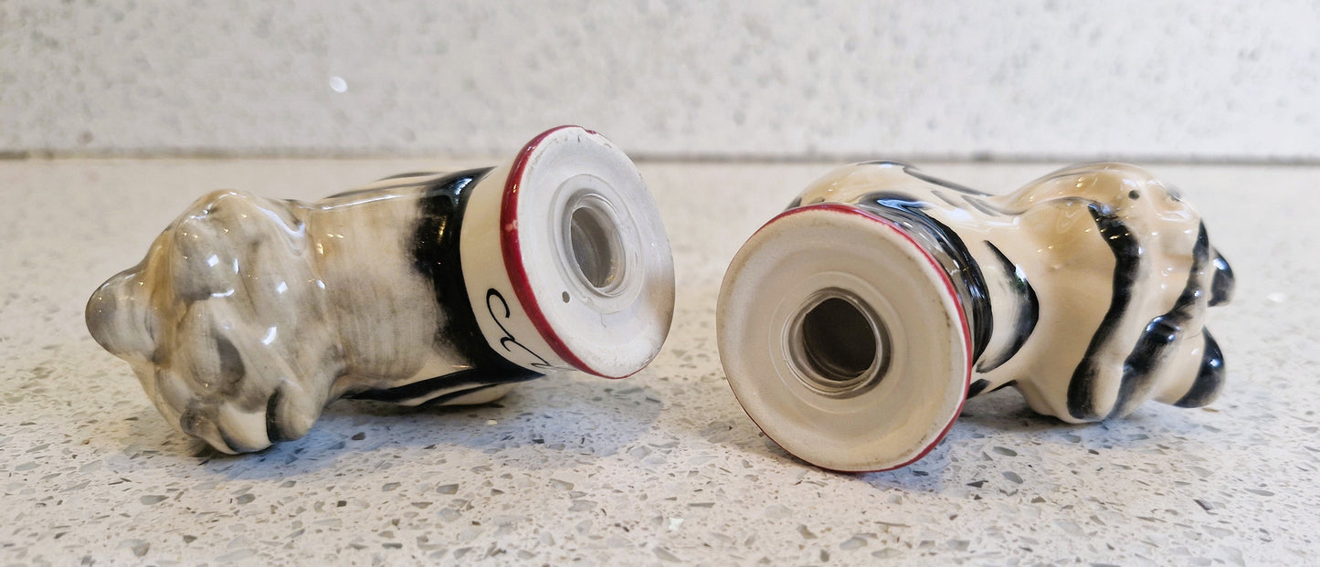 Cat Salt and Pepper Shakers: Novelty Kitchenware, 1980s Ceramic