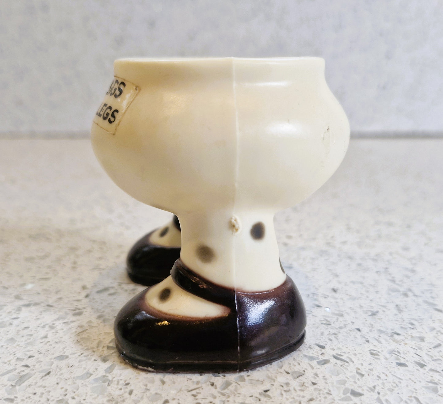 Vintage Eggs on Legs Egg cup, Walking Egg cup