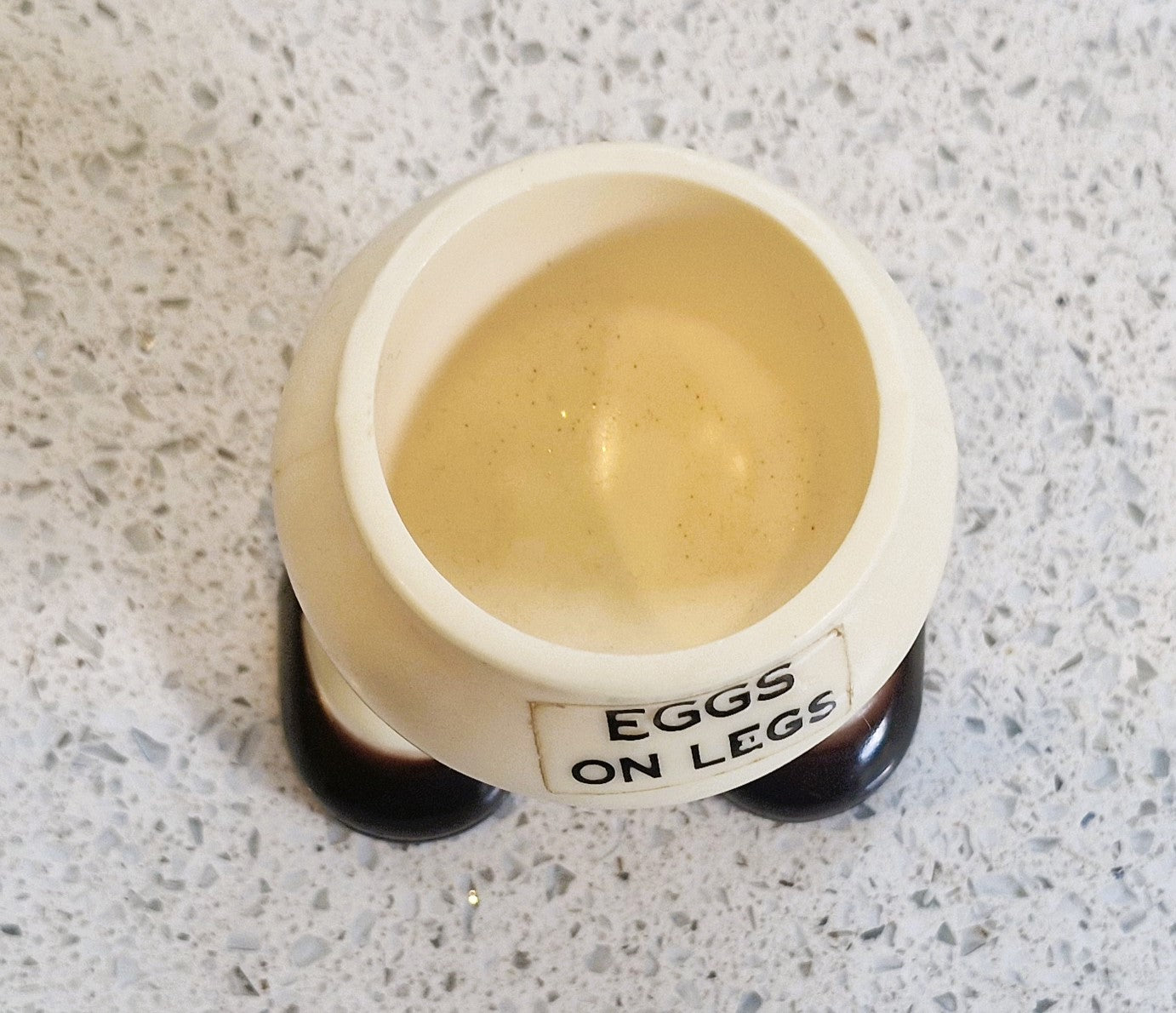 Vintage Eggs on Legs Egg cup, Walking Egg cup