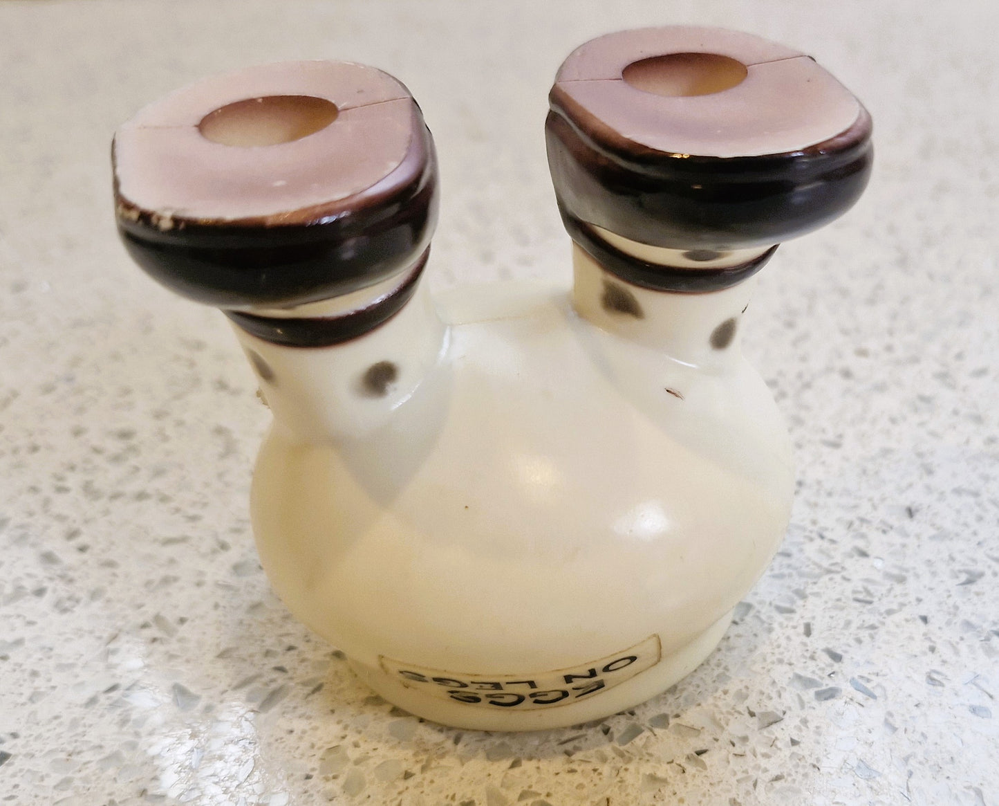 Vintage Eggs on Legs Egg cup, Walking Egg cup