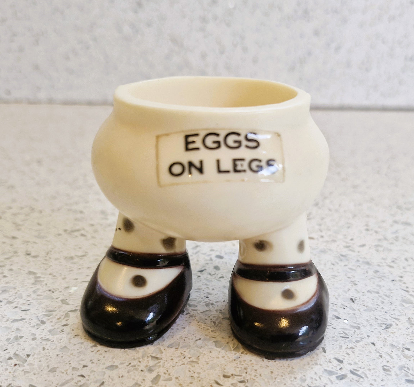 Vintage Eggs on Legs Egg cup, Walking Egg cup