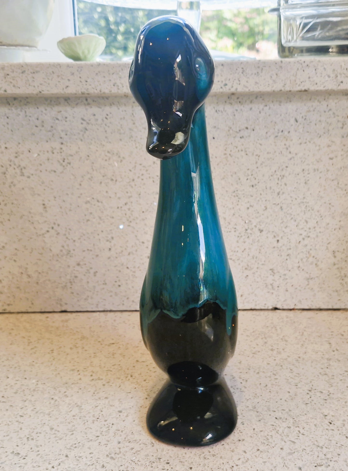 Mid Century Blue Mountain Pottery Duck Ornament - Canadian Studio Pottery