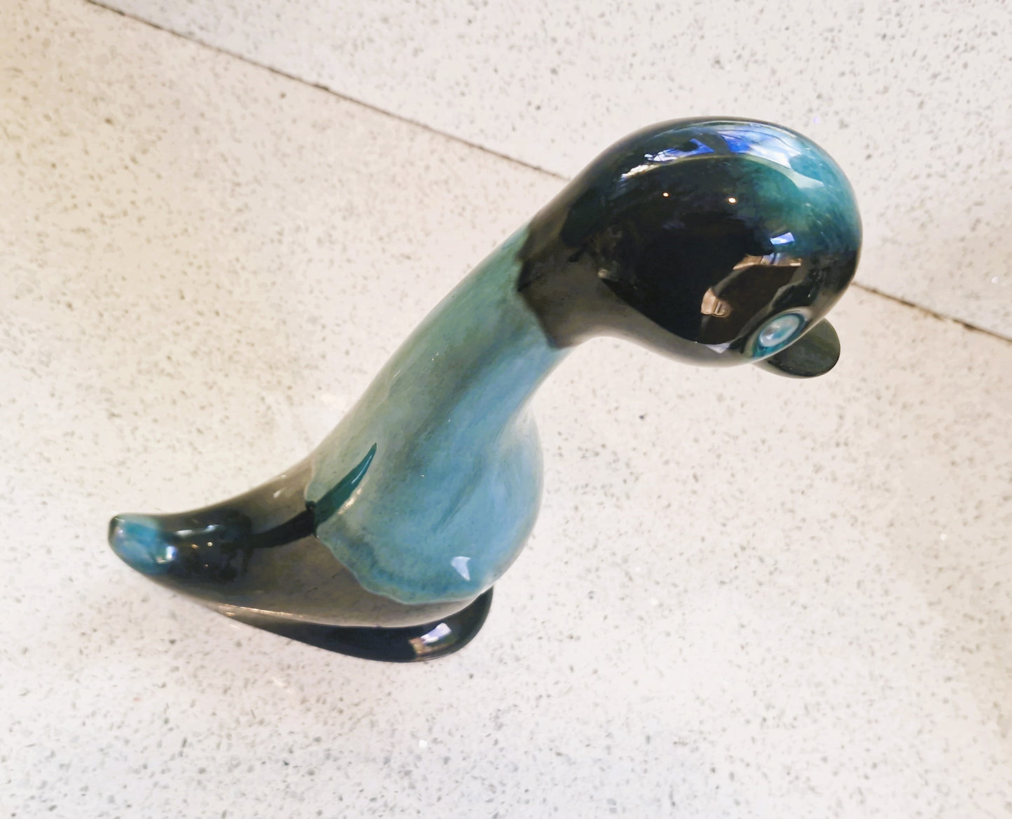 Mid Century Blue Mountain Pottery Duck Ornament - Canadian Studio Pottery