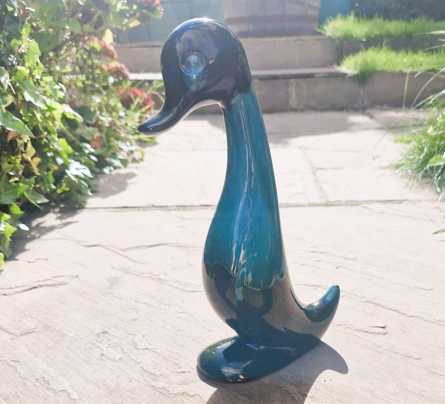 Mid Century Blue Mountain Pottery Duck Ornament - Canadian Studio Pottery
