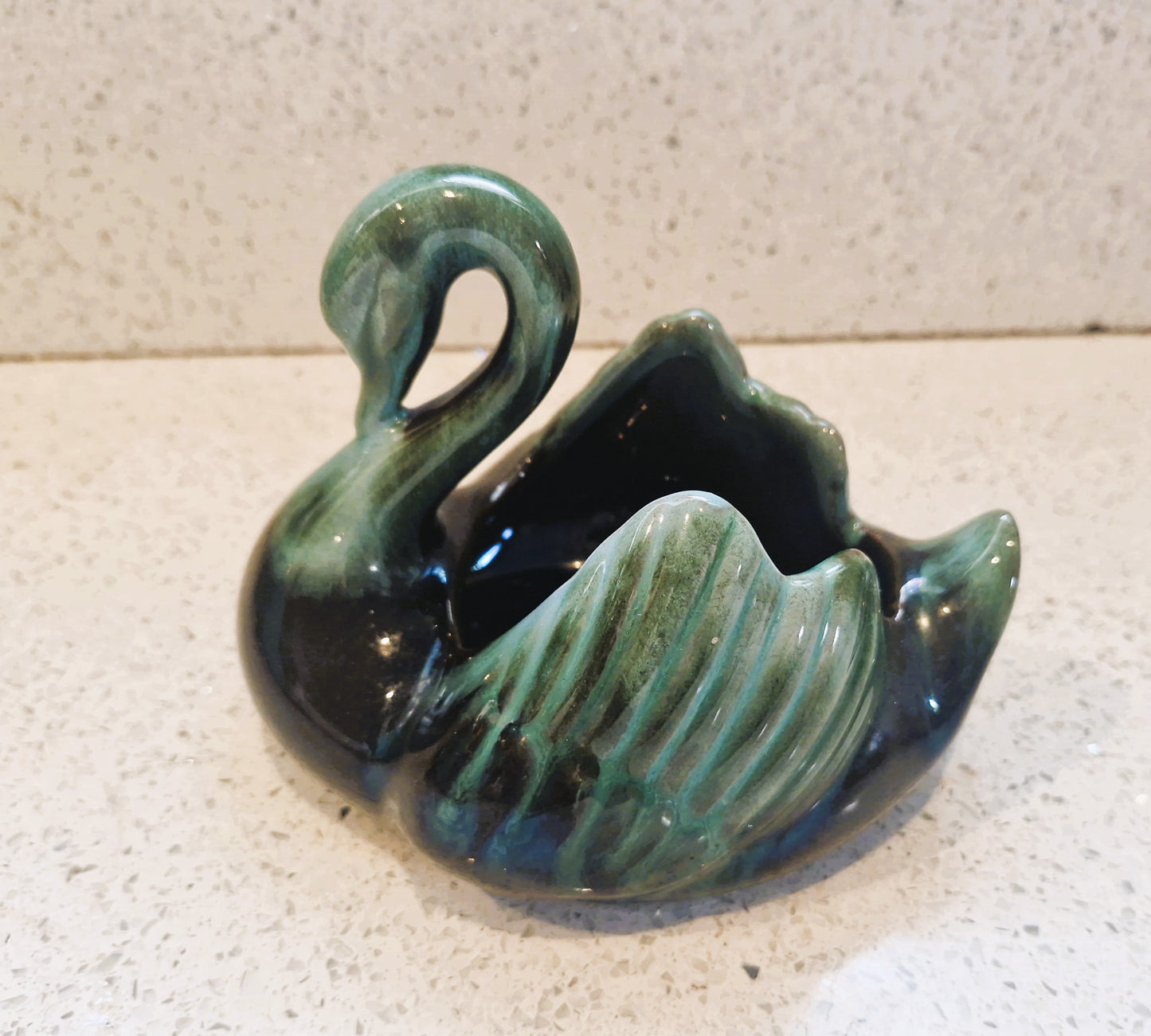 Blue Mountain Pottery Swan Trinket Dish: Canadian Studio Ceramic