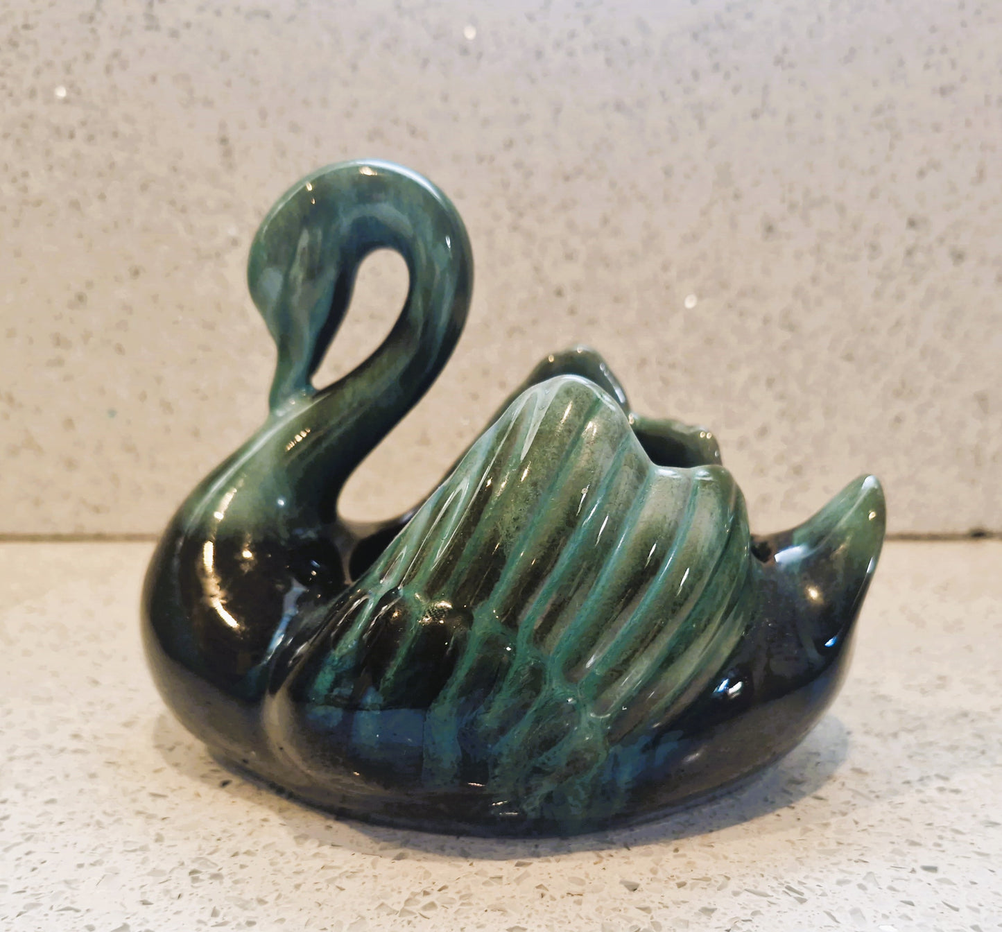 Blue Mountain Pottery Swan Trinket Dish: Canadian Studio Ceramic
