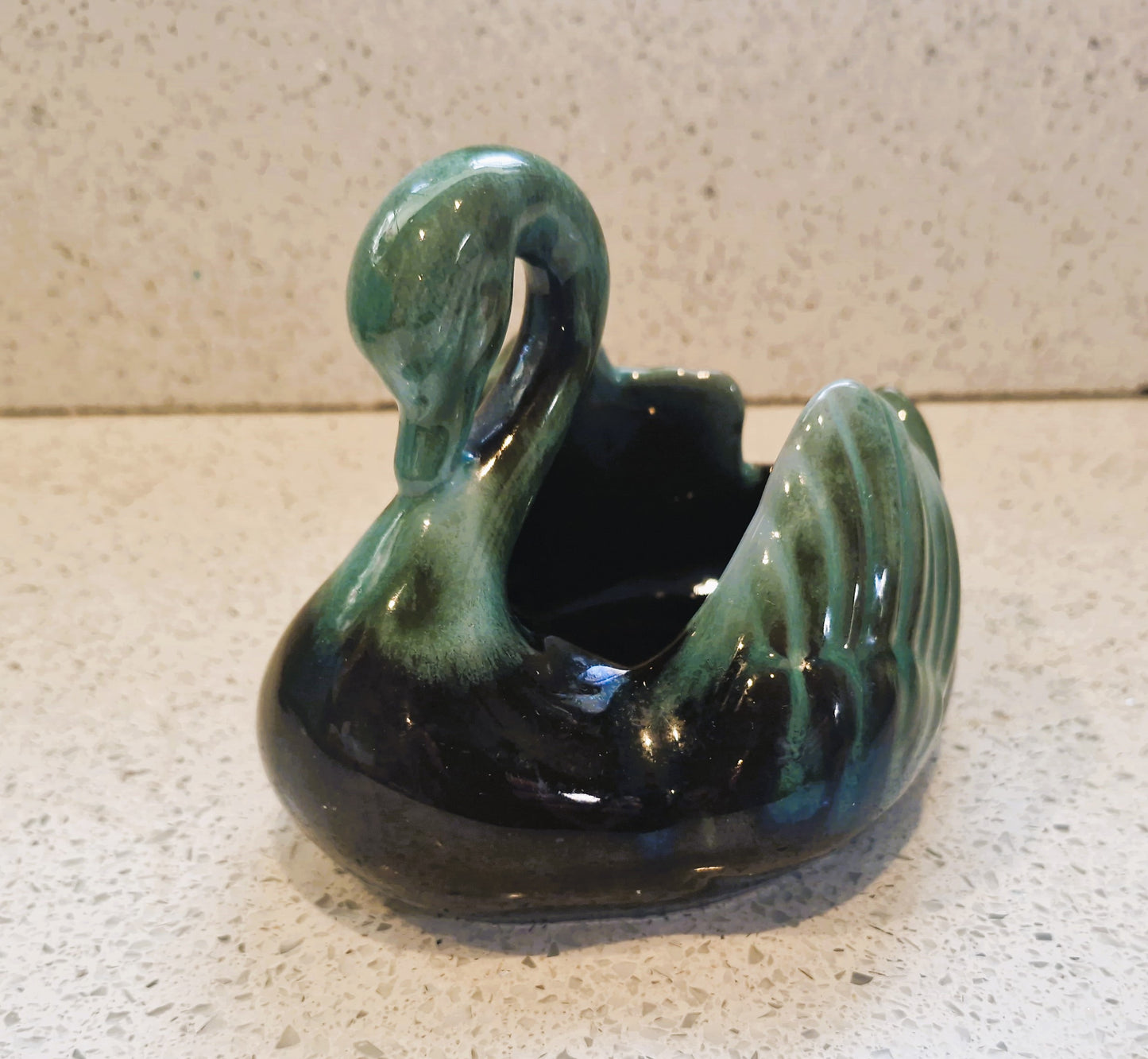 Blue Mountain Pottery Swan Trinket Dish: Canadian Studio Ceramic