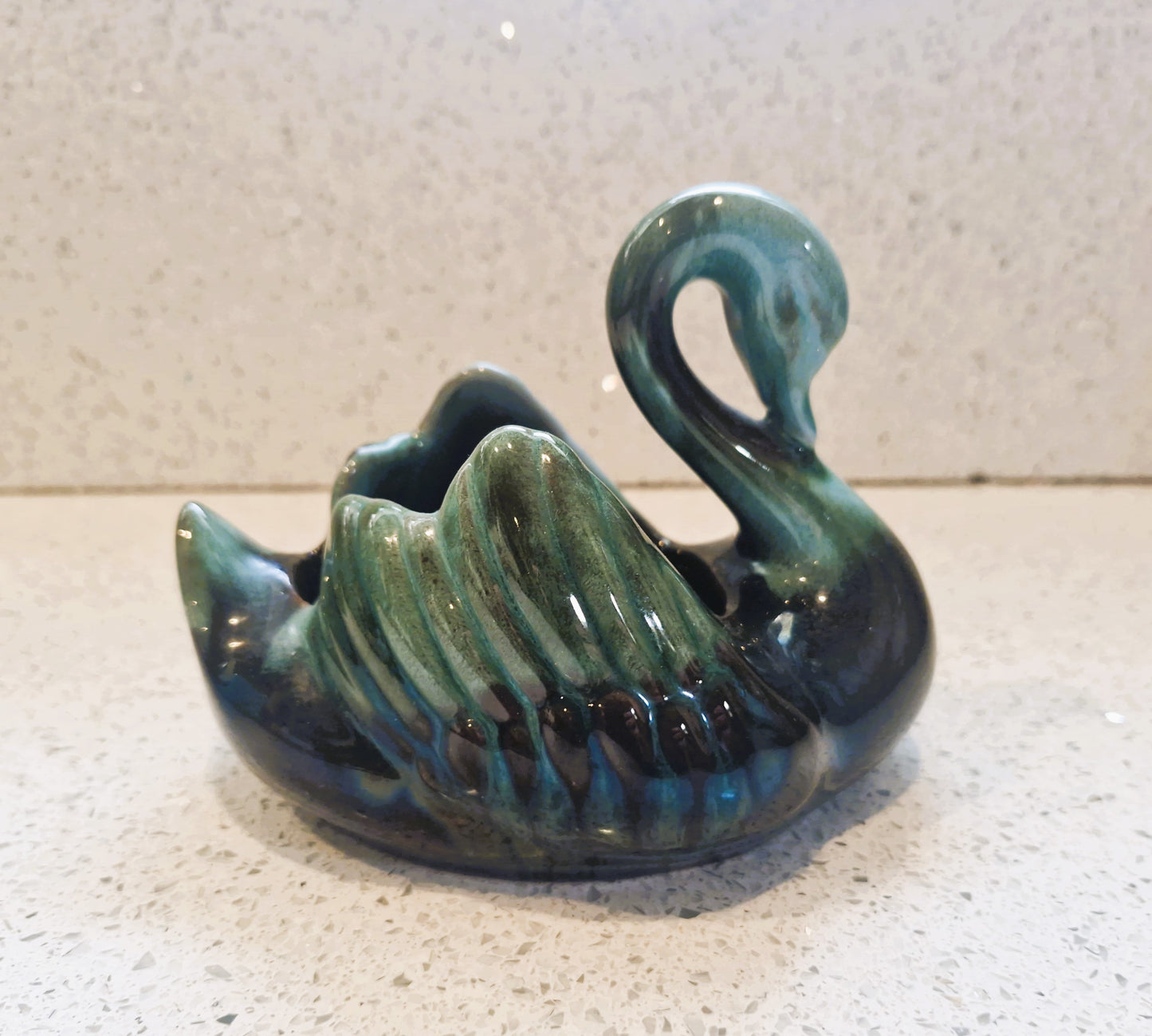 Blue Mountain Pottery Swan Trinket Dish: Canadian Studio Ceramic