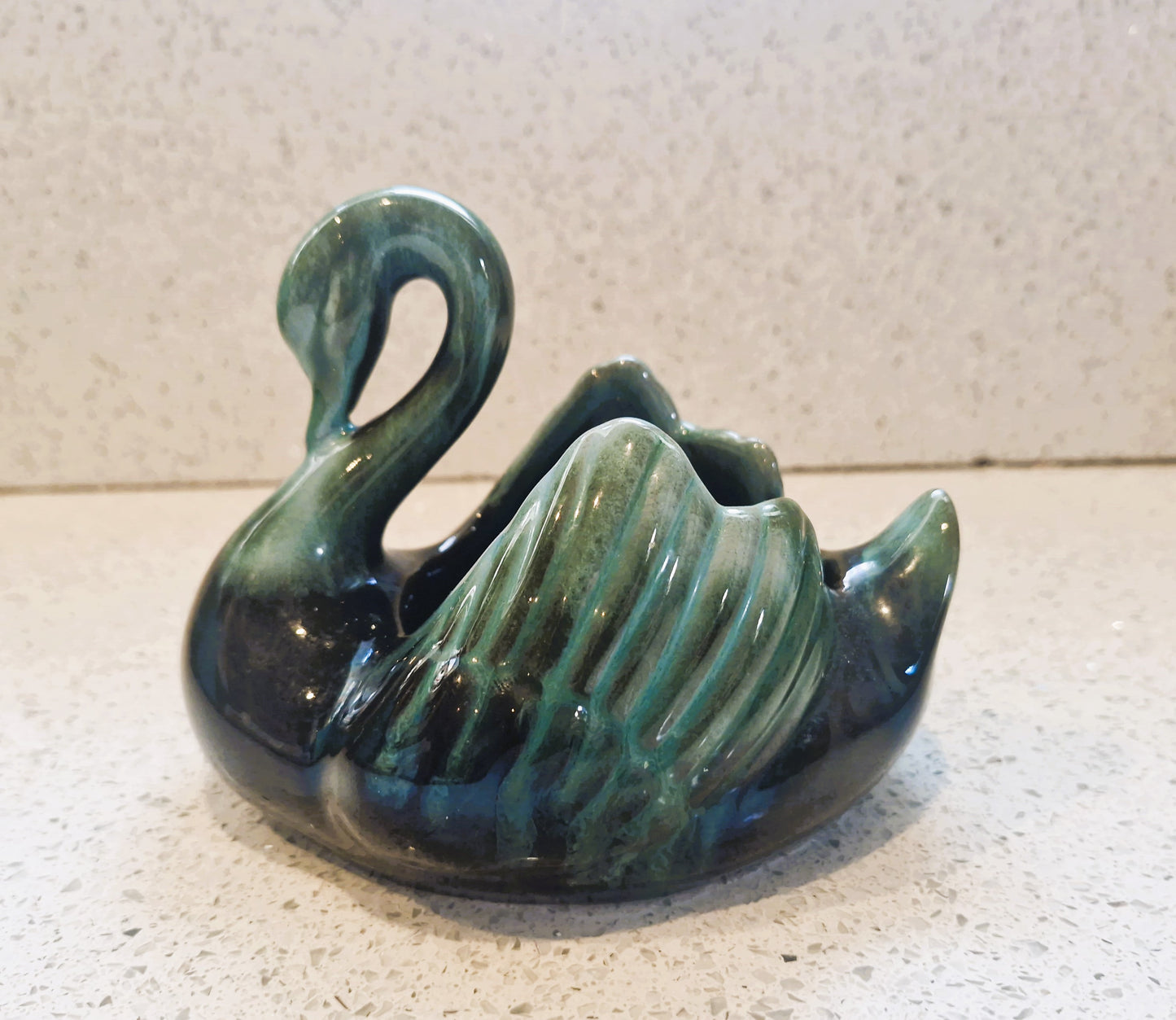 Blue Mountain Pottery Swan Trinket Dish: Canadian Studio Ceramic