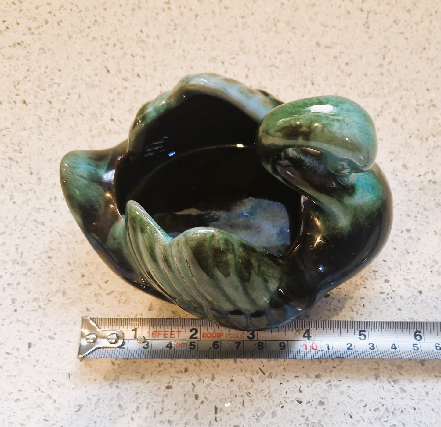 Blue Mountain Pottery Swan Trinket Dish: Canadian Studio Ceramic