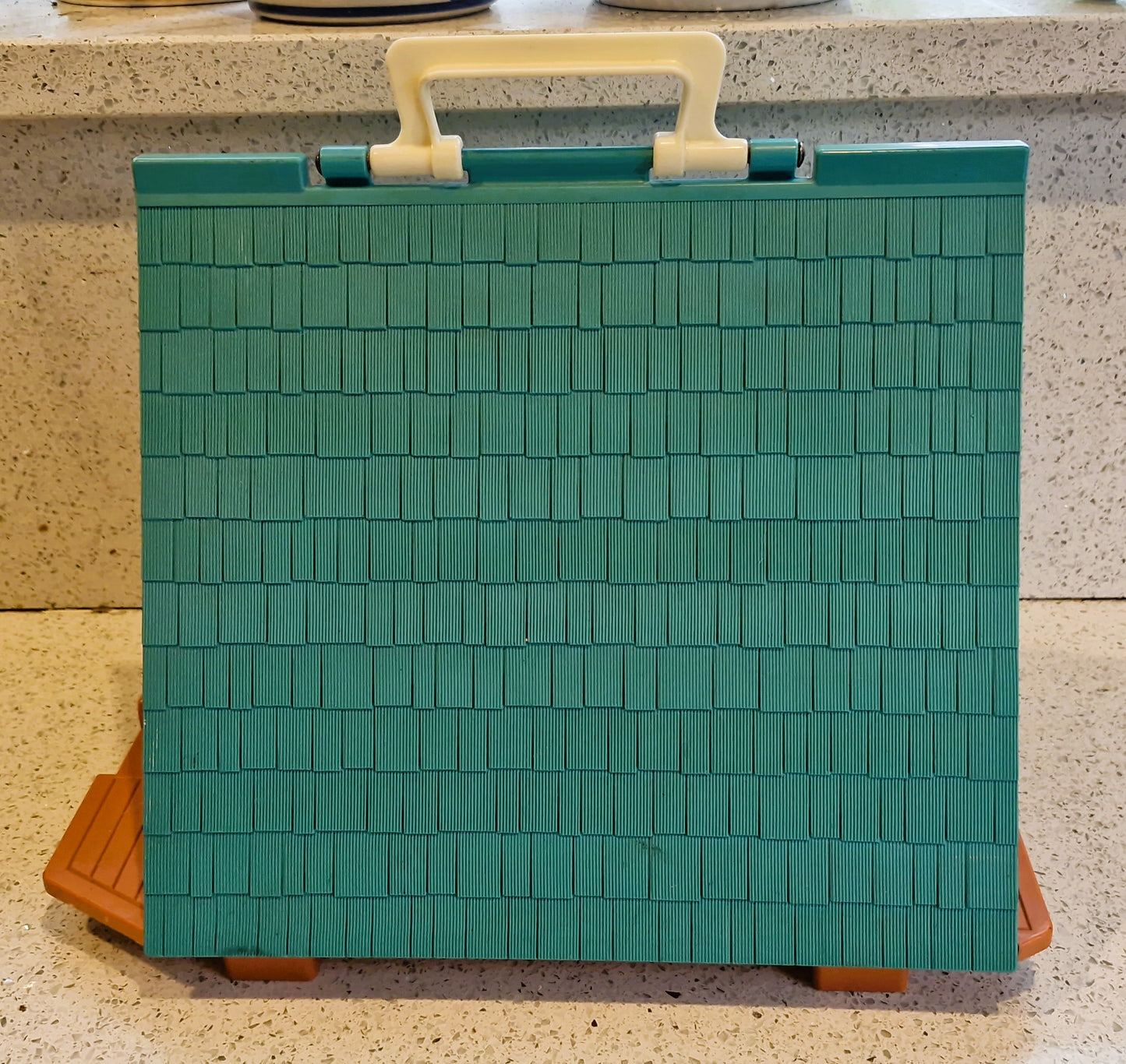 Fisher-Price Play Family A Frame House, Fisher Price A frame House, complete, Vintage Fisher Price Toys, 1970s