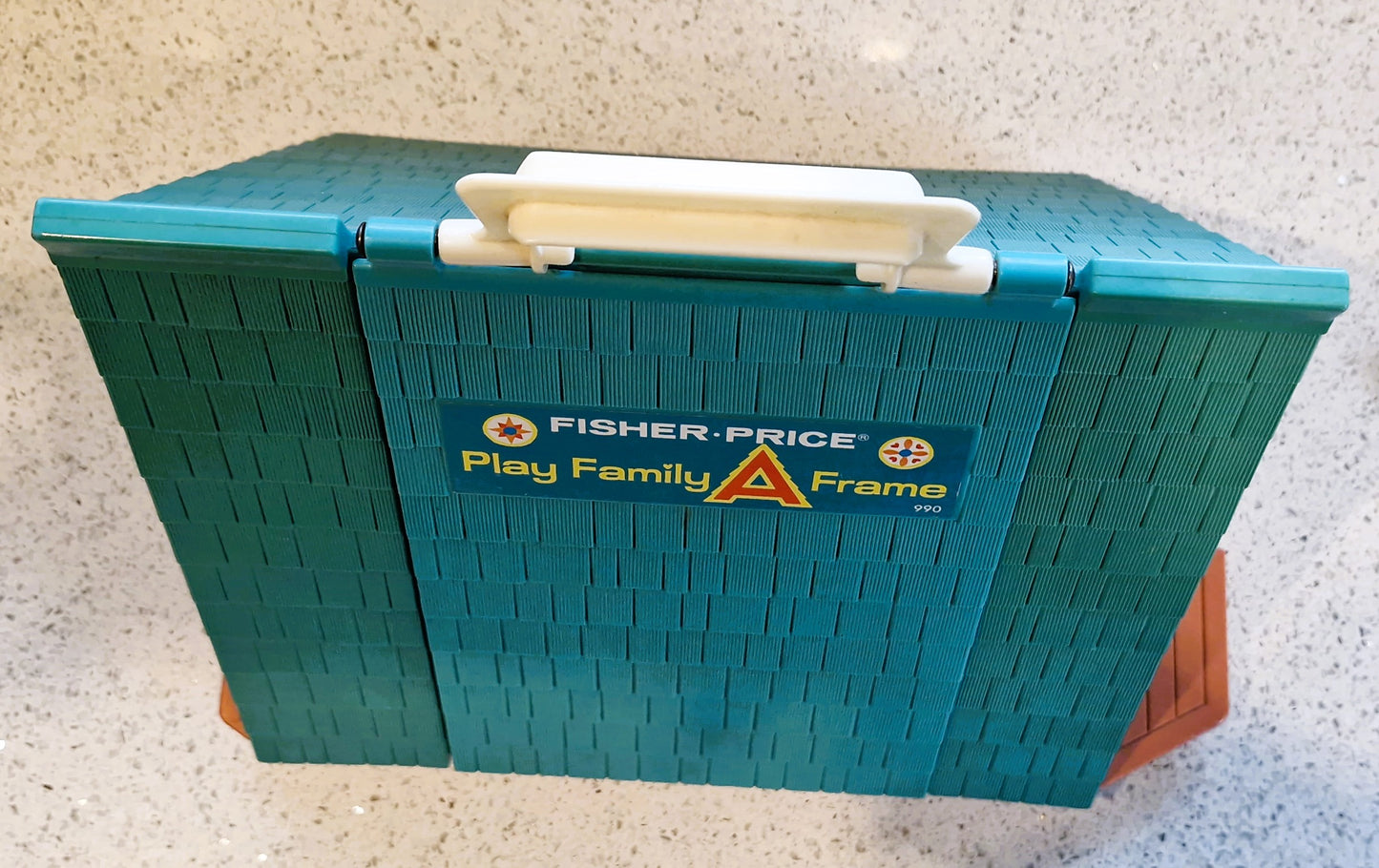 Fisher-Price Play Family A Frame House, Fisher Price A frame House, complete, Vintage Fisher Price Toys, 1970s