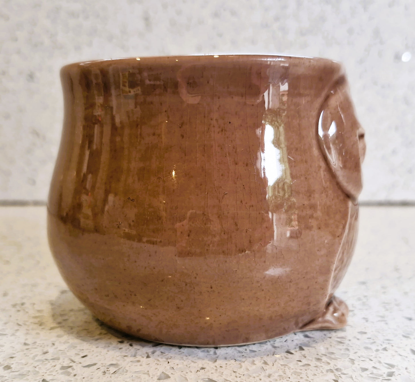 Vintage Owl Mug, Owl Shaped, Owl Face, Mug