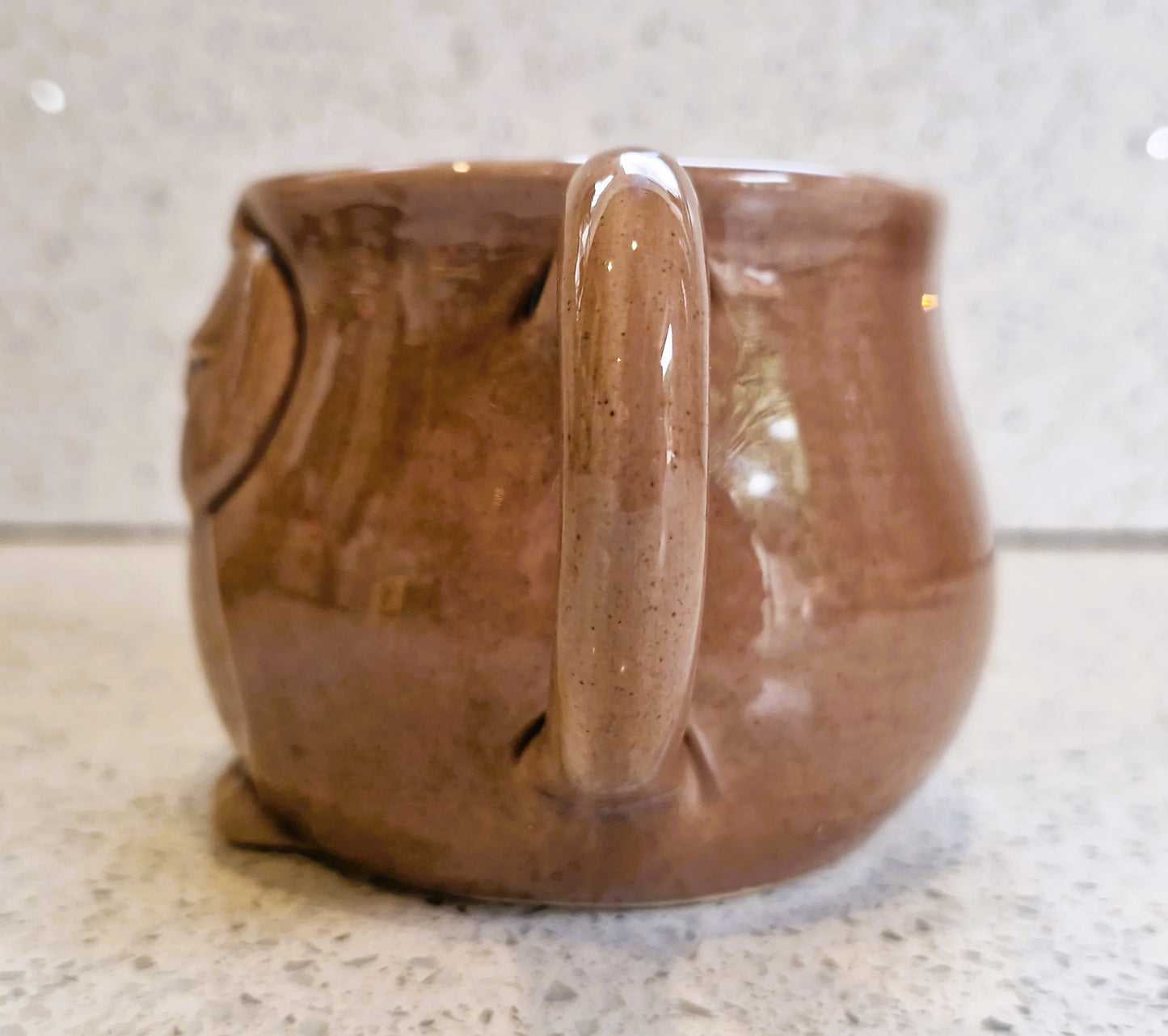 Vintage Owl Mug, Owl Shaped, Owl Face, Mug