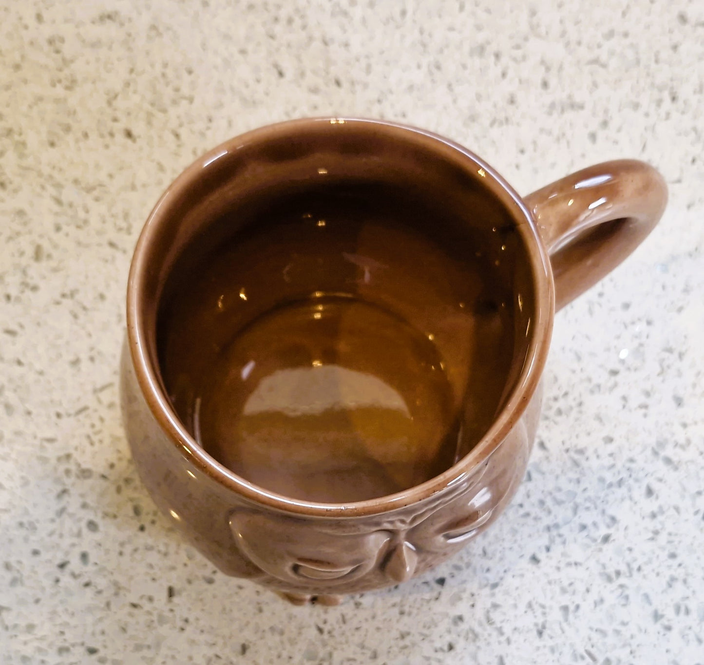 Vintage Owl Mug, Owl Shaped, Owl Face, Mug