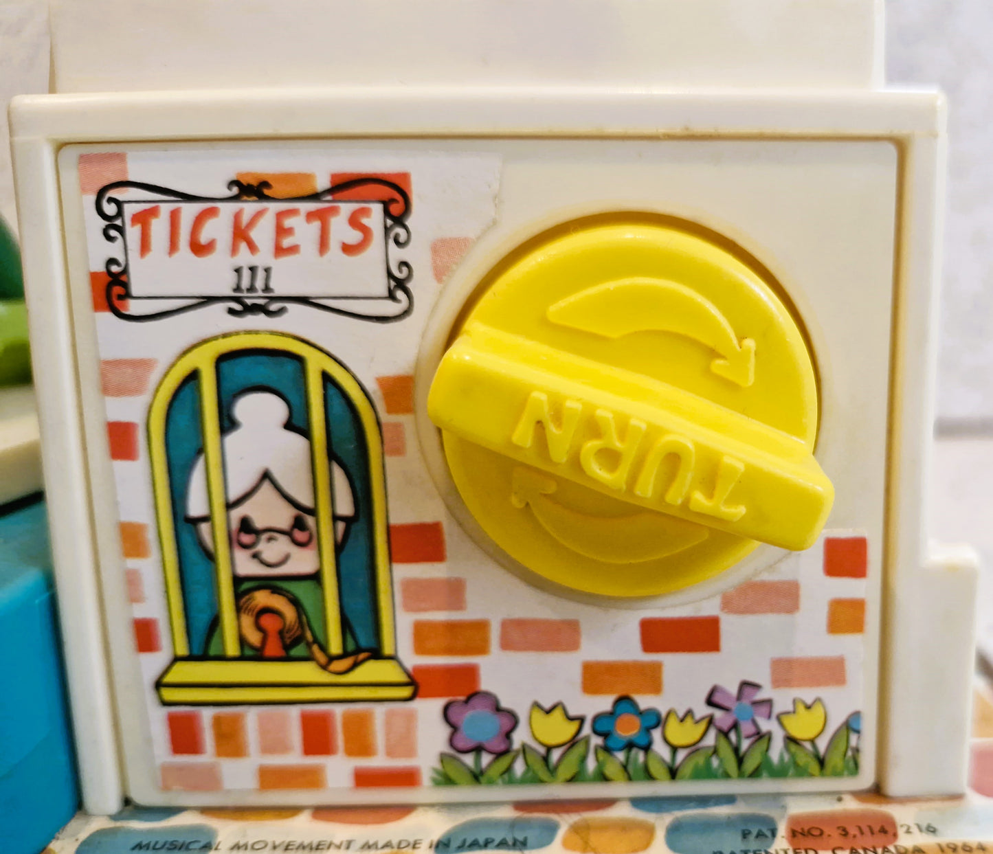 Vintage Fisher Price Merry-Go-Round - Rare Wooden Little People