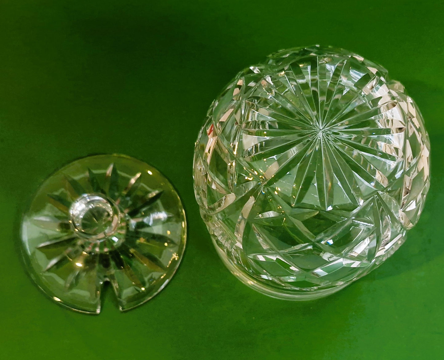 Royal Brierley Handmade Crystal Sugar Bowl, Boxed, Immaculate Condition