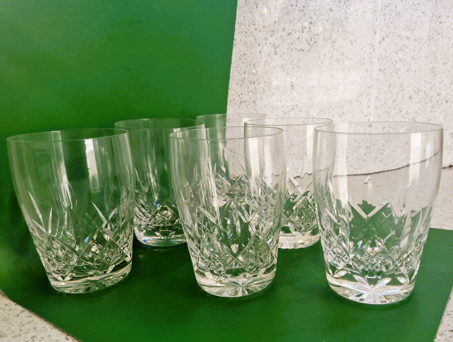Vintage Stuart Crystal, Crystal Whisky glasses, Made in England,