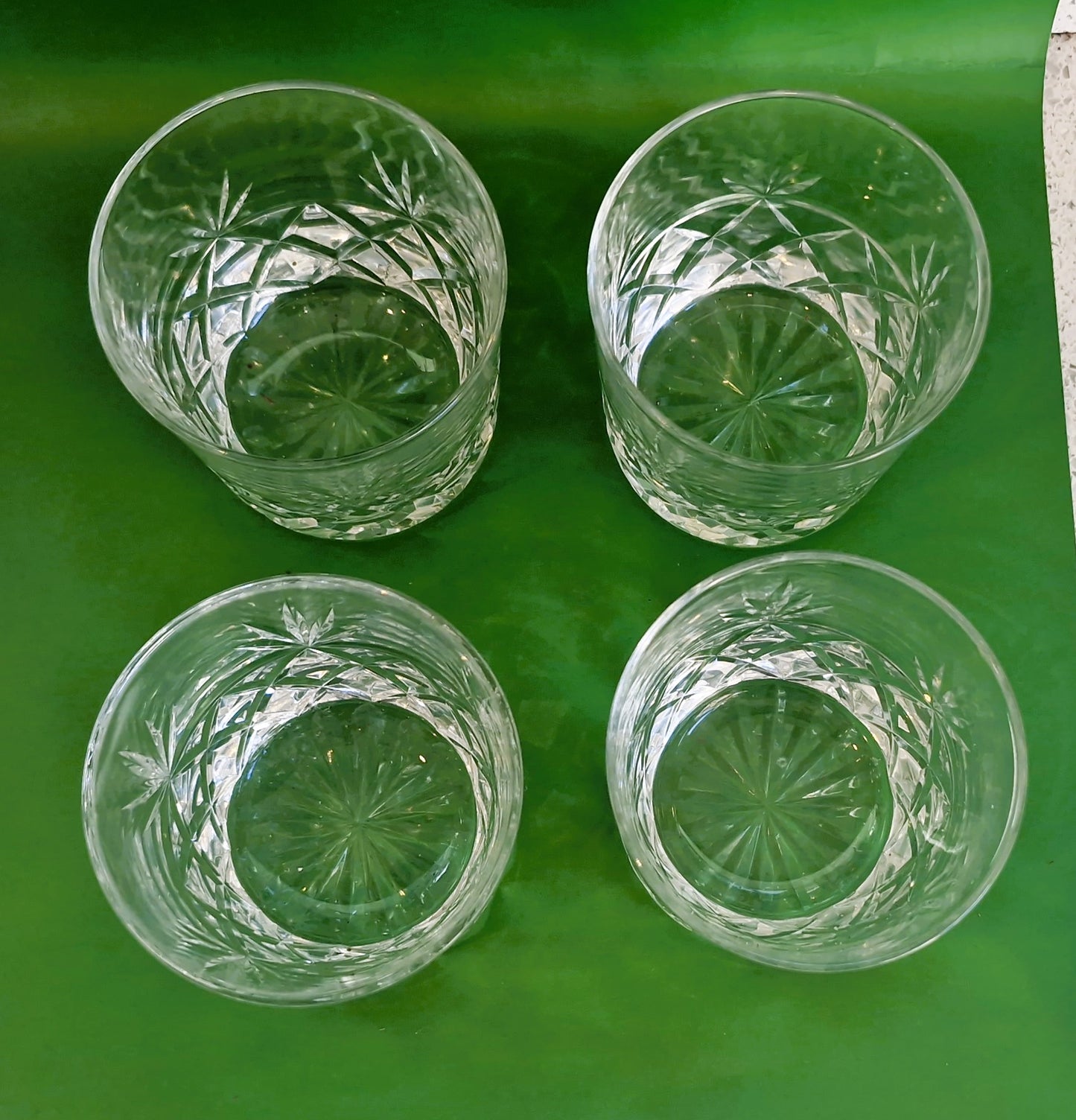 Vintage Stuart Crystal, Crystal Whisky glasses, Made in England,