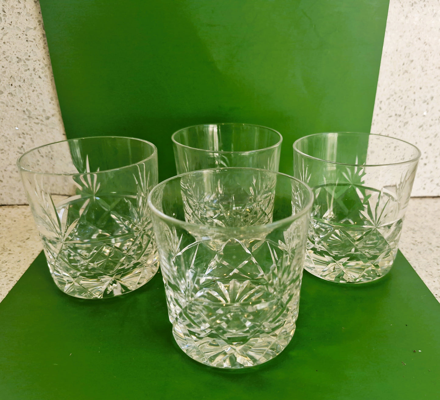 Vintage Stuart Crystal, Crystal Whisky glasses, Made in England,