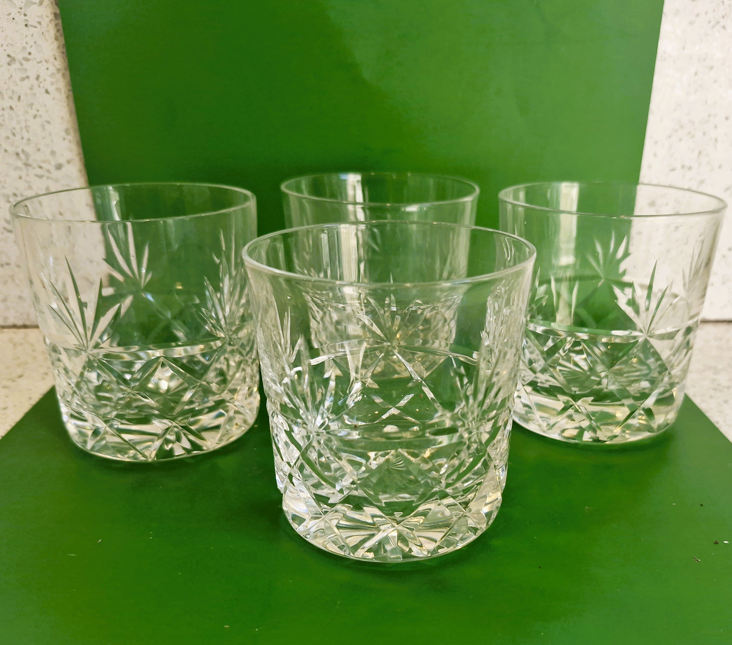 Vintage Stuart Crystal, Crystal Whisky glasses, Made in England,