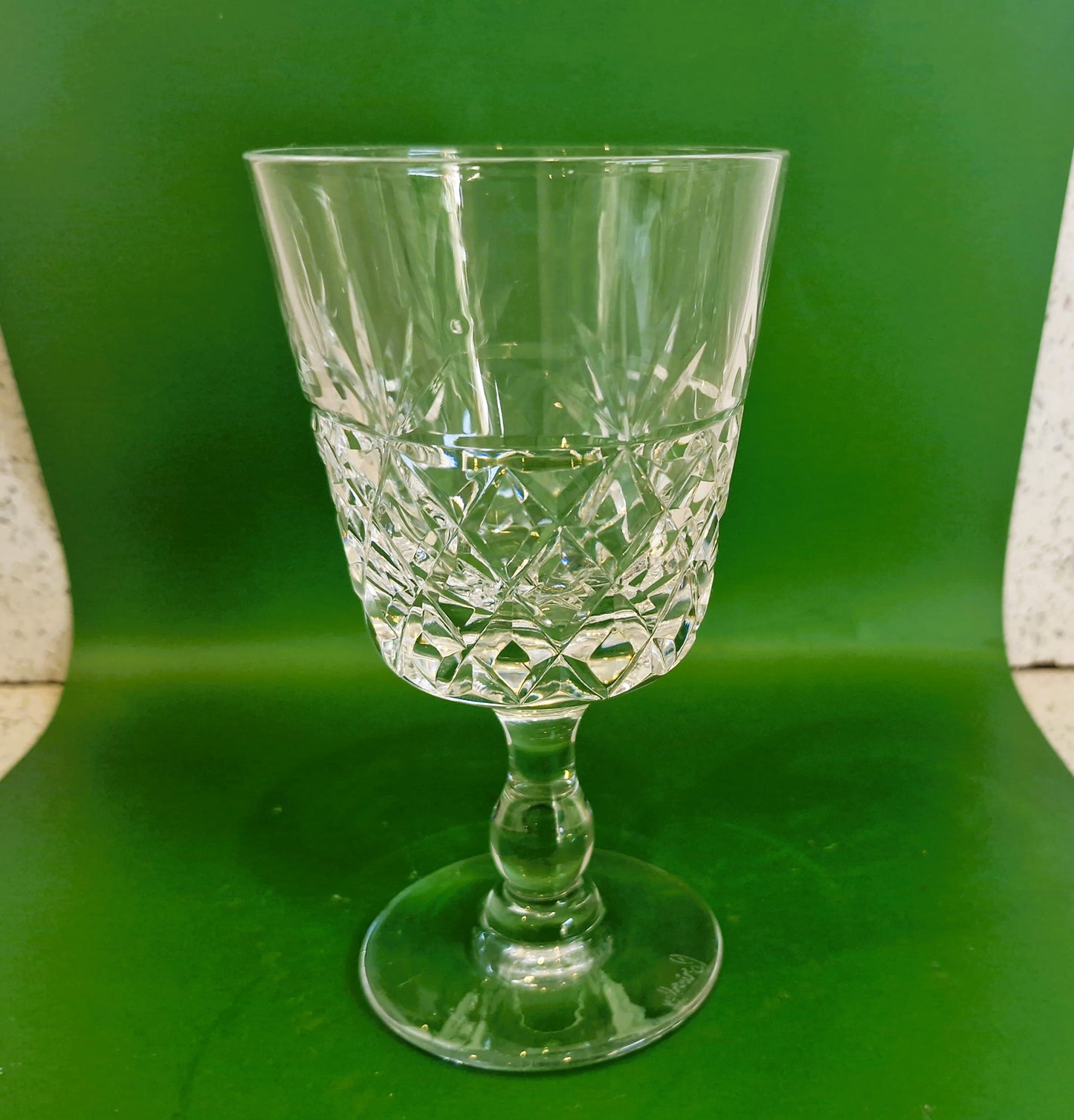Vintage Royal Brierley Crystal Wine Glasses - 'Bruce' Pattern, Made in England