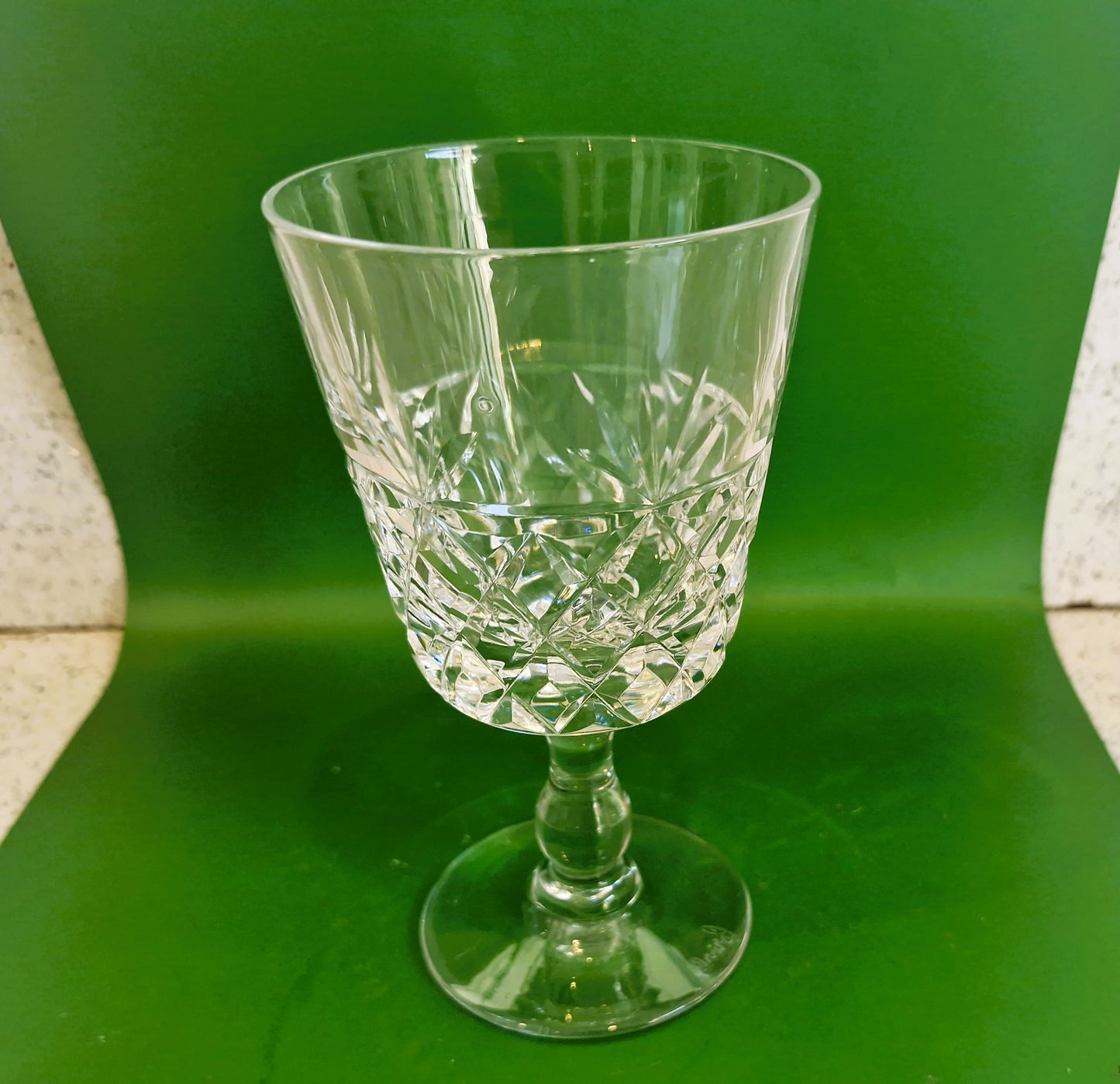 Vintage Royal Brierley Crystal Wine Glasses - 'Bruce' Pattern, Made in England