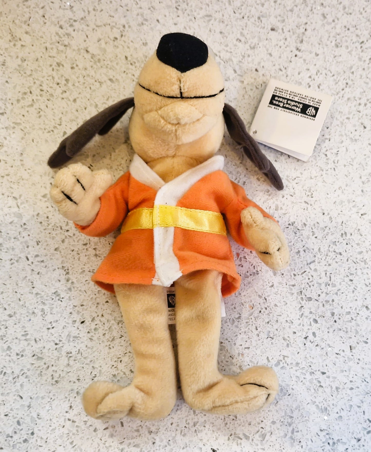 Warner Bros plush, beanie, 'Hong Kong Phooey', Vintage, 2001, Hanna-Barbera, 'Very Good Condition