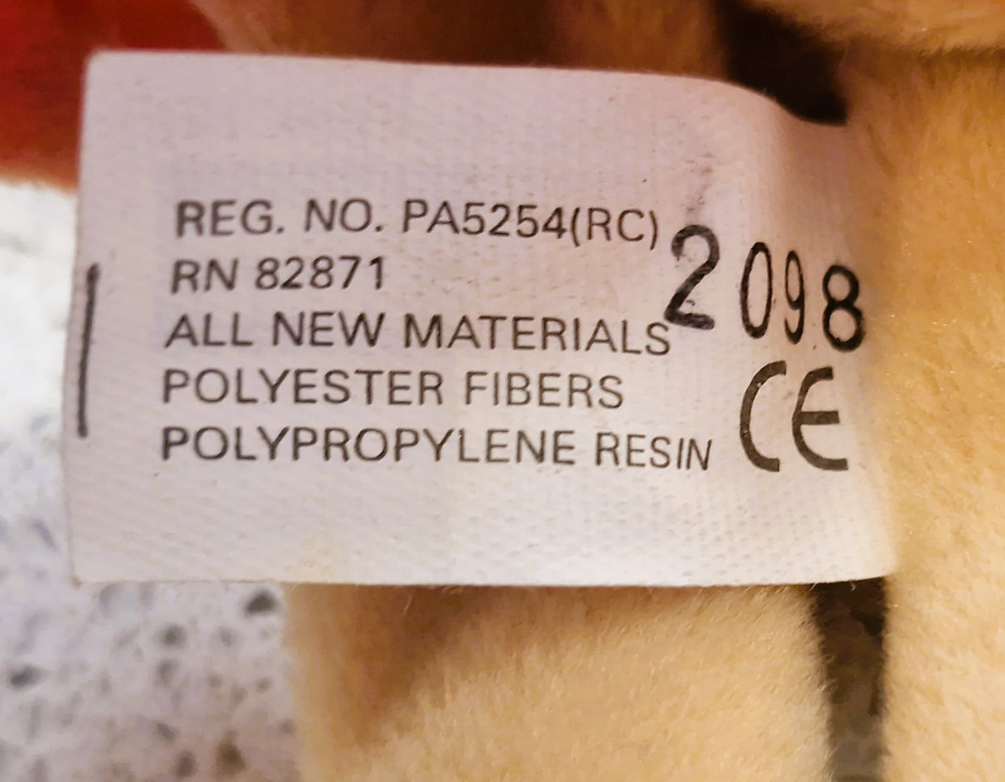 Warner Bros plush, beanie, 'Hong Kong Phooey', Vintage, 2001, Hanna-Barbera, 'Very Good Condition