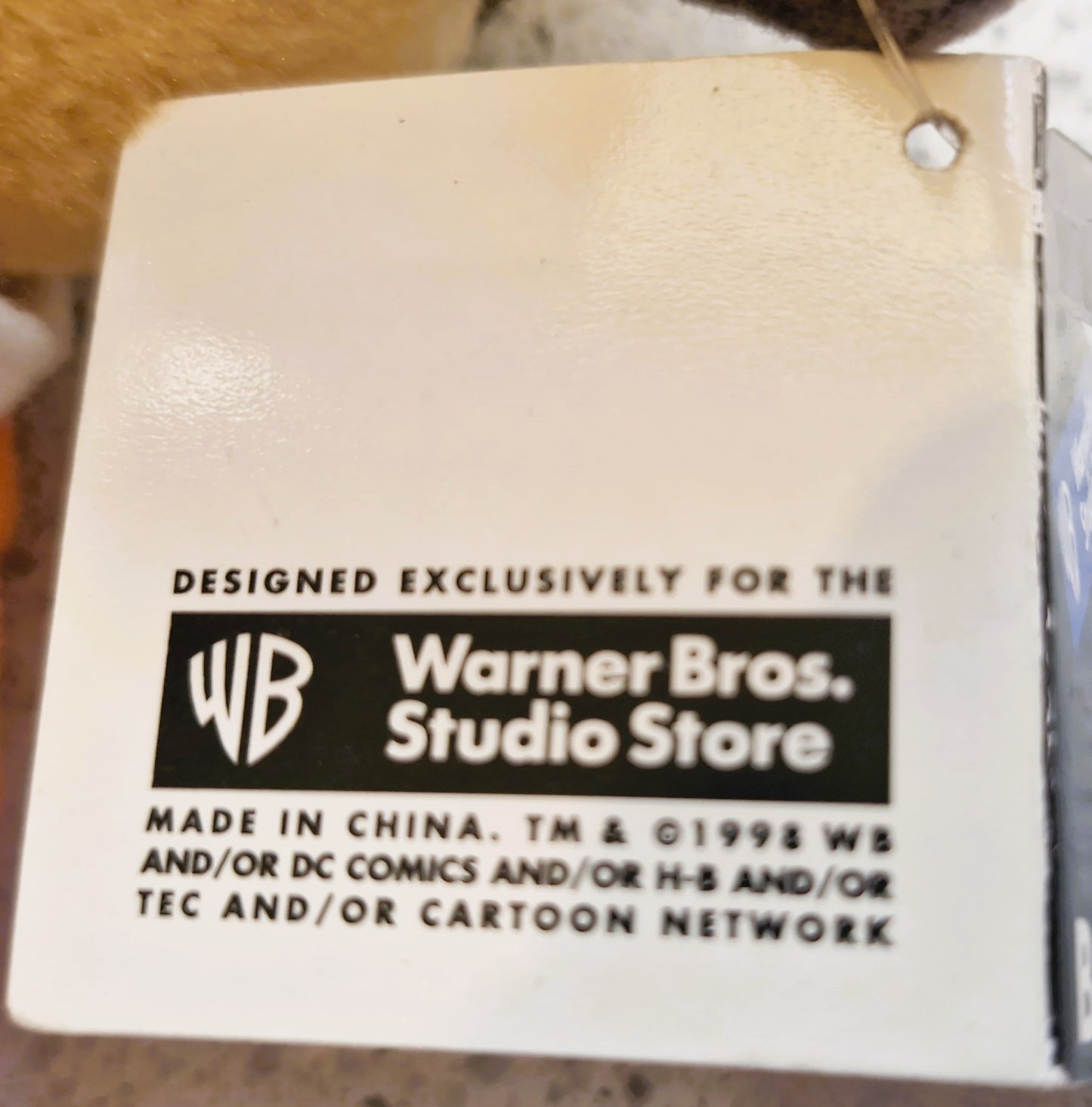 Warner Bros plush, beanie, 'Hong Kong Phooey', Vintage, 2001, Hanna-Barbera, 'Very Good Condition