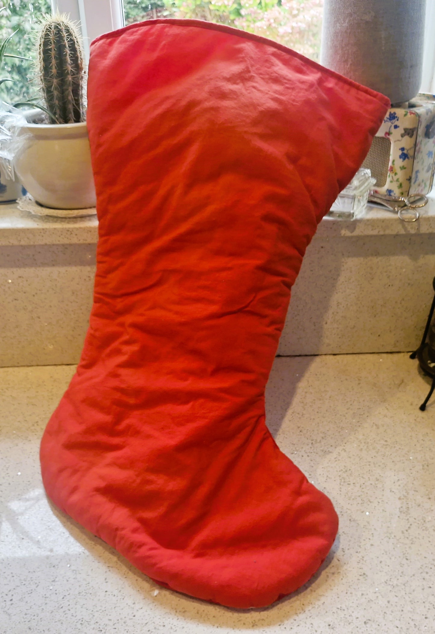 Vintage Christmas Stocking, Vintage, Handmade Christmas Stocking,  Christmas, Xmas, Stocking, Kitsch, Quirky, Santa, Father Christmas