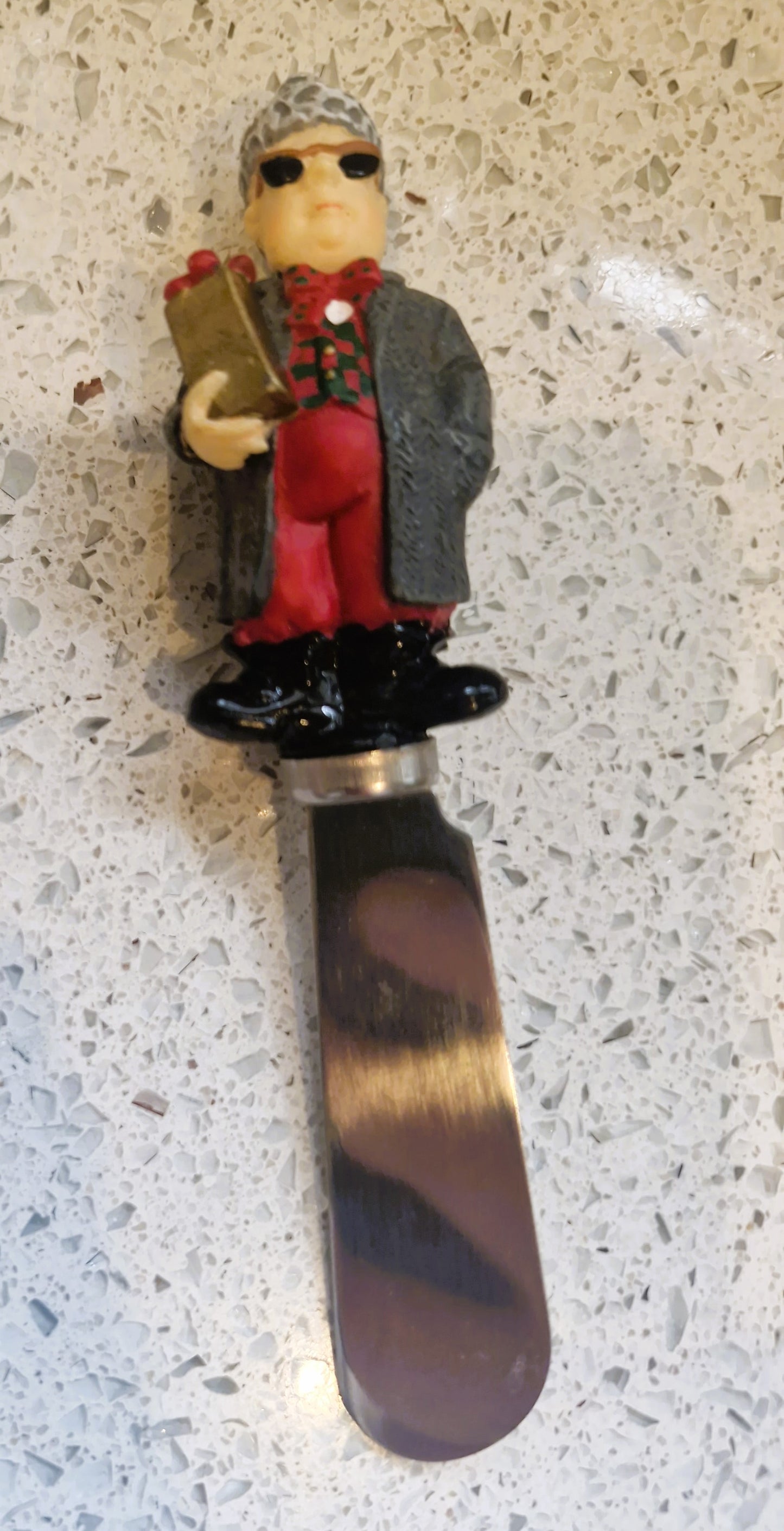 Vintage Christmas Folk Butter spreaders, Boston Warehouse, Xmas, Chrstmas dinner table