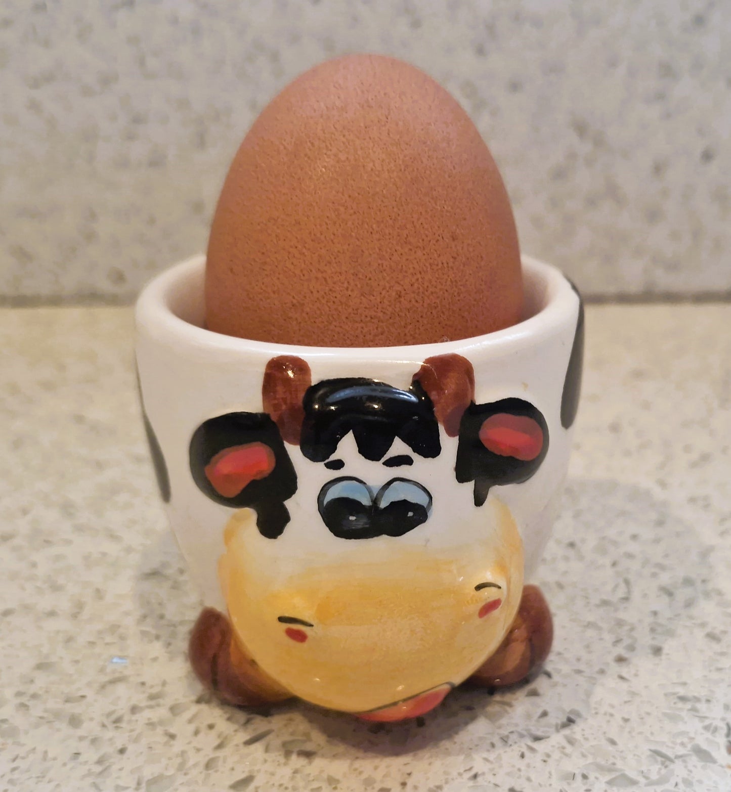 Cow Egg Cup, Farmhouse Kitchen, Farmhouse Decor, Cow shaped egg cup