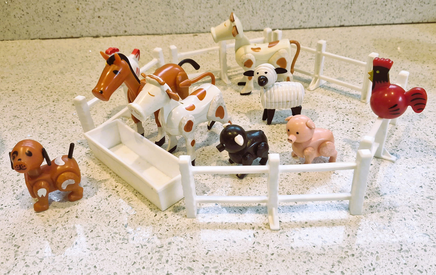 Vintage, Fisher-Price Farm, 70s, Original 1st Edition, Fisher Price Play Family Farm, Fisher-Price Play Family Farm