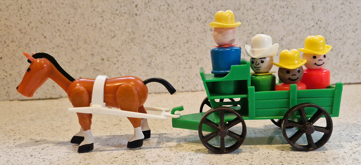 Vintage, Fisher-Price Farm, 70s, Original 1st Edition, Fisher Price Play Family Farm, Fisher-Price Play Family Farm