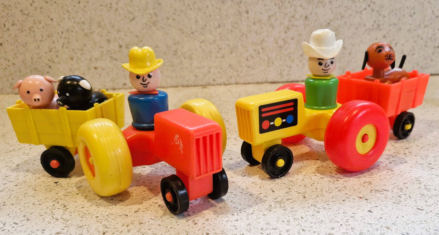 Vintage, Fisher-Price Farm, 70s, Original 1st Edition, Fisher Price Play Family Farm, Fisher-Price Play Family Farm
