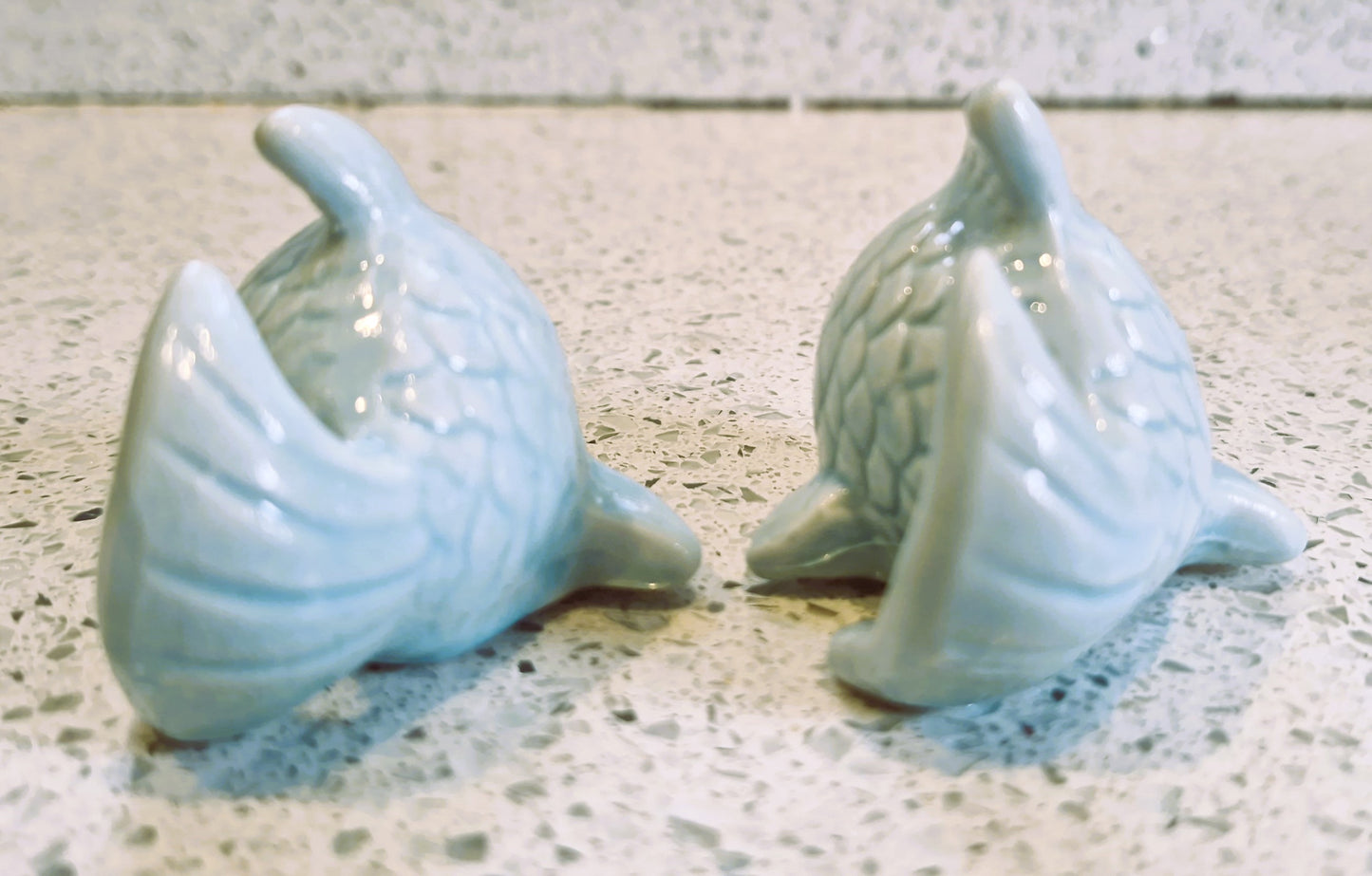 Vintage Ceramic Fish Salt and Pepper Shakers: Quirky Souvenir Set