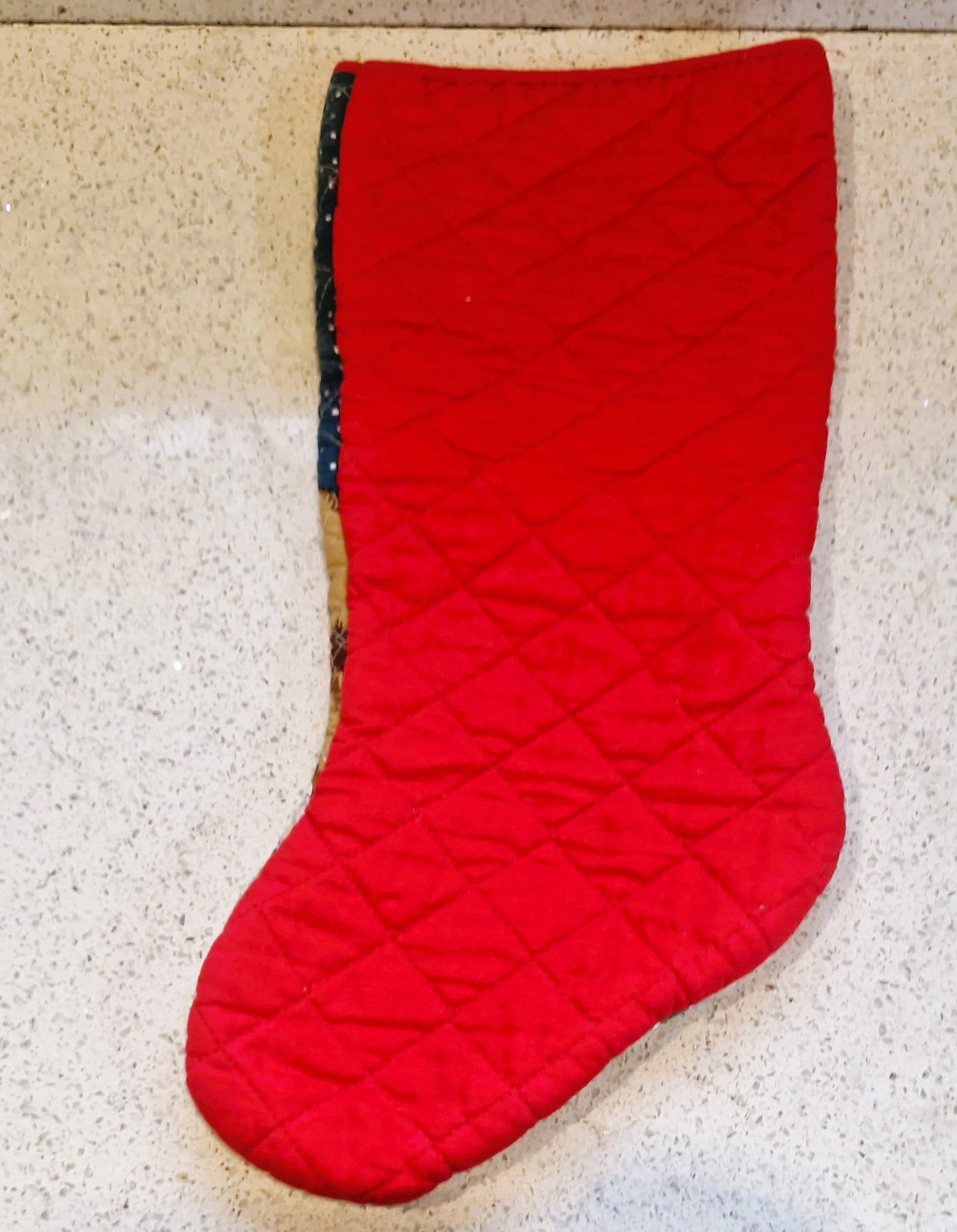 Handmade Christmas Stocking, Vintage Christmas Stocking,  Christmas, Xmas, Stocking, Kitsch, Quirky, Santa, Father Christmas