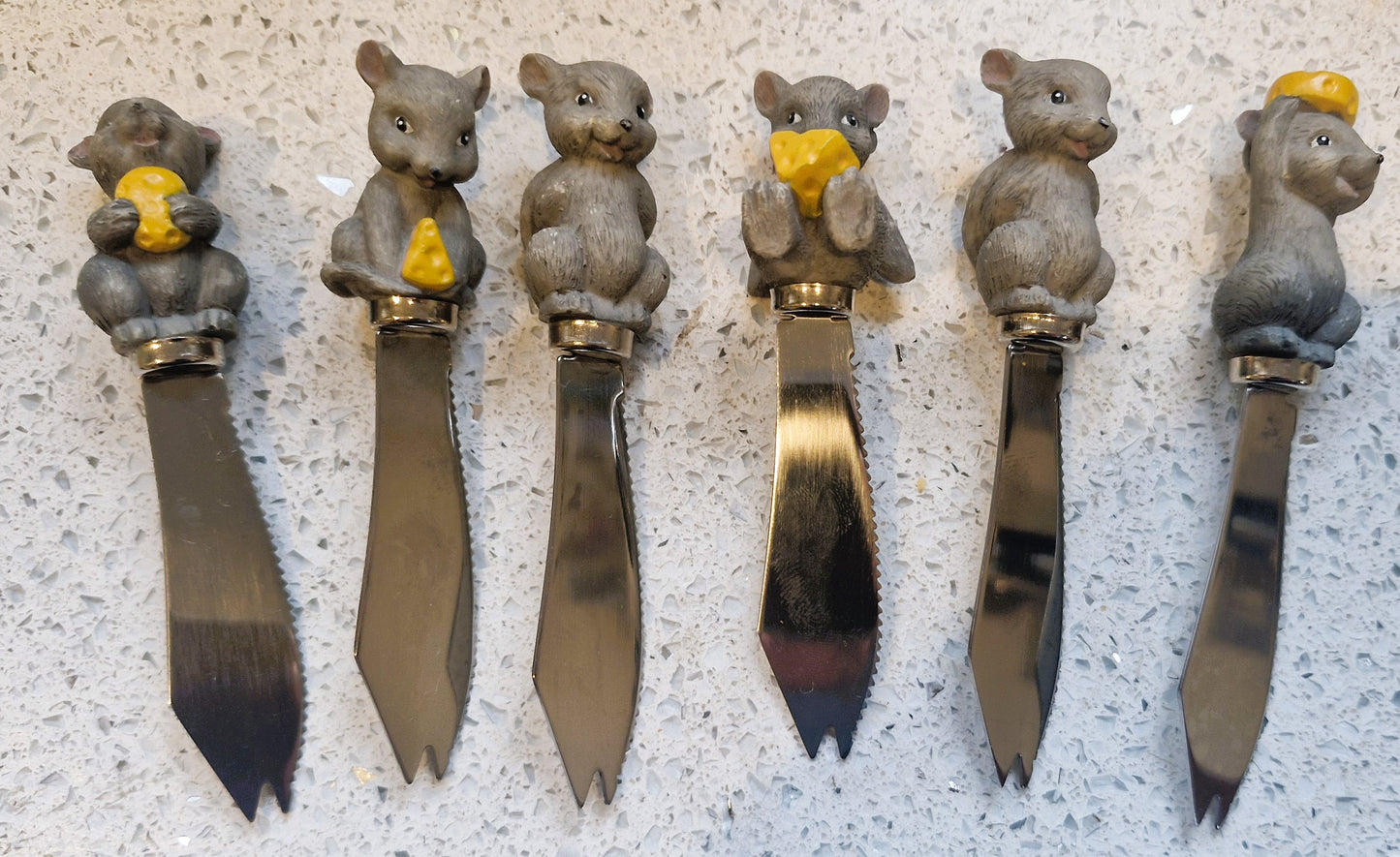 Sagaform Cheese Knife Set, Cheese Knives, Mice, Mouse, Vintage