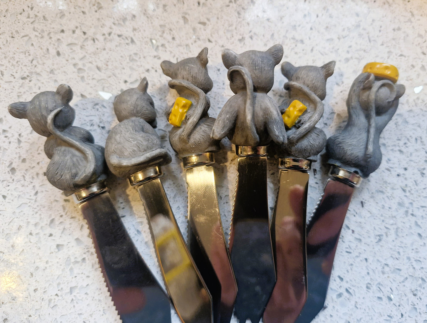 Sagaform Cheese Knife Set, Cheese Knives, Mice, Mouse, Vintage