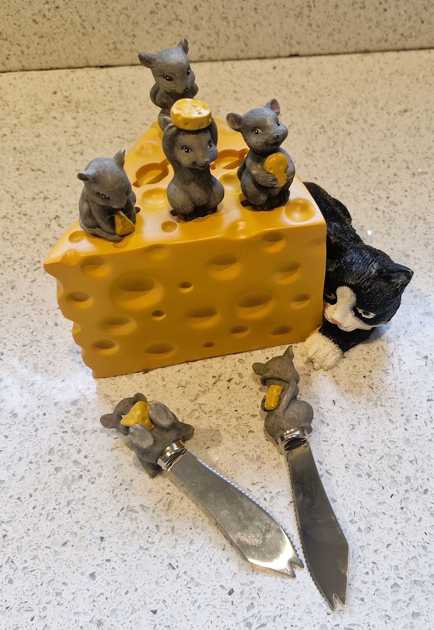 Sagaform Cheese Knife Set, Cheese Knives, Mice, Mouse, Vintage